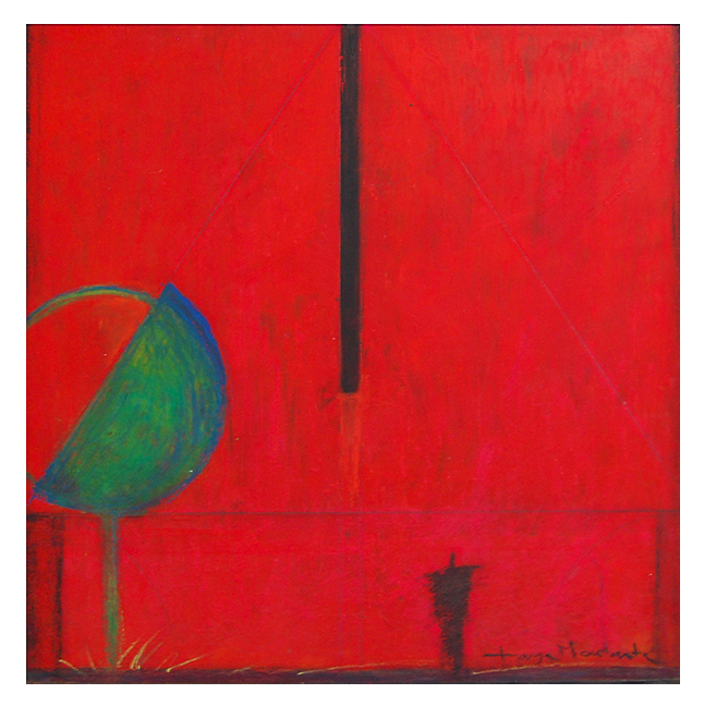 Elevation Red One Acrylic on wood